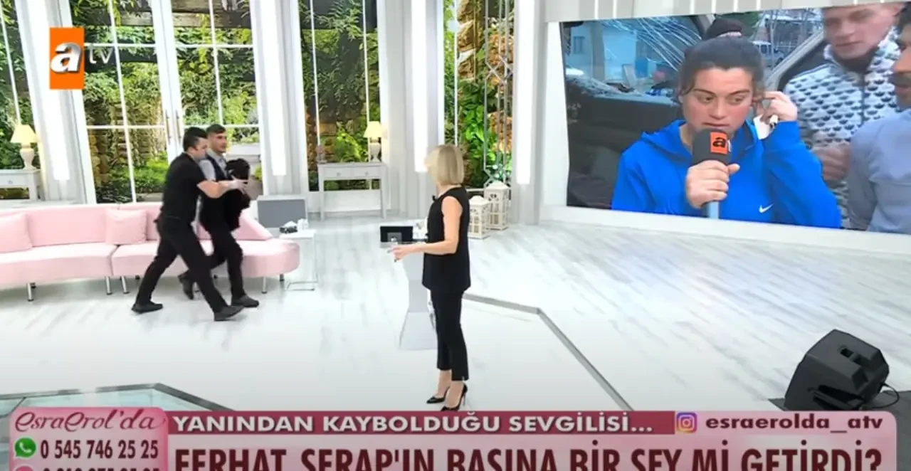 Esra Erol'da stüdyo karıştı! Tehdit iddiaları tartışmayı alevlendirdi: Serap'ın gizemli kayboluşu... 4