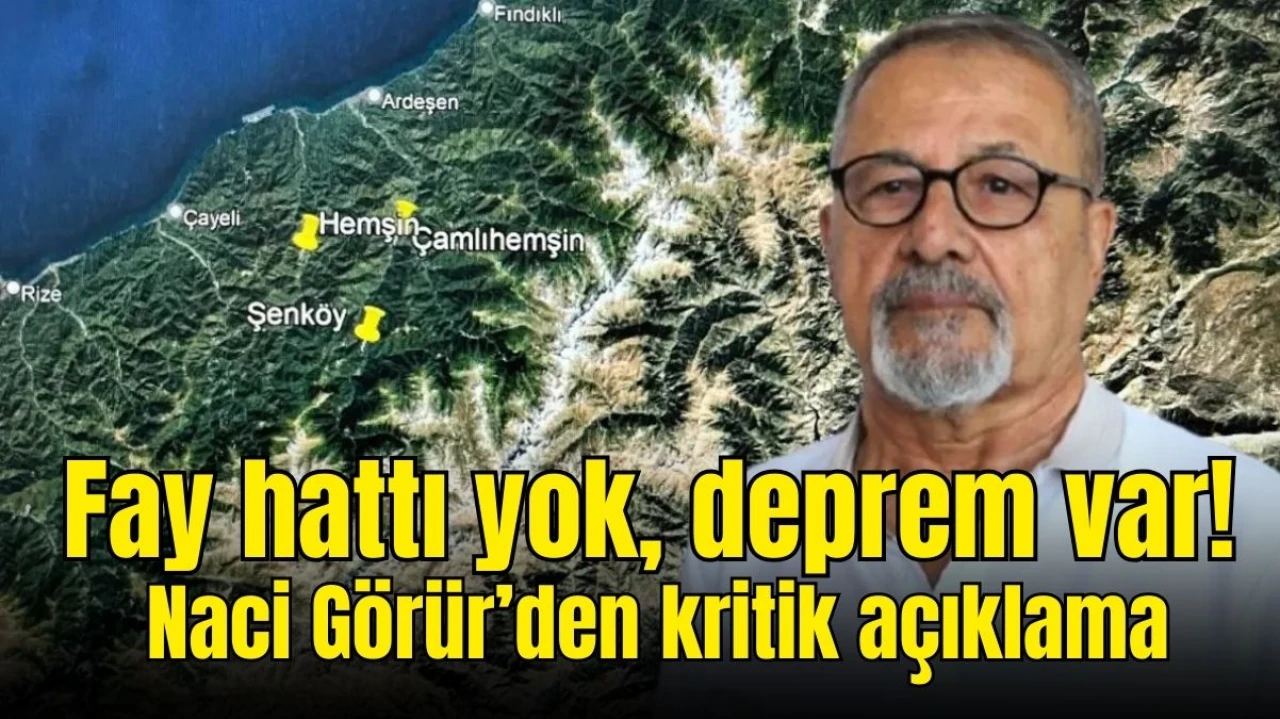 Rize’de fay hattı olmadan 4.7 büyüklüğünde deprem! Naci Görür’den kritik açıklama!