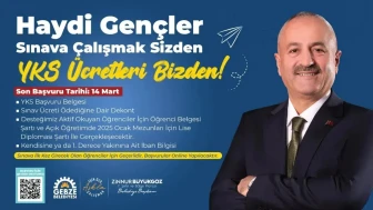 Gebze Belediyesi'nden YKS adaylarına müjde! Sınav ücretleri belediye tarafından karşılanacak