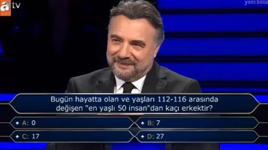 Bugün hayatta olan ve yaşları 112-116 arasında değişen "en yaşlı 50 insan"dan kaçı erkektir?