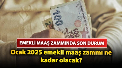 Emekli maaş zammında son durum: Ocak 2025 emekli maaş zammı ne kadar olacak? İşte, masadaki rakamlar…