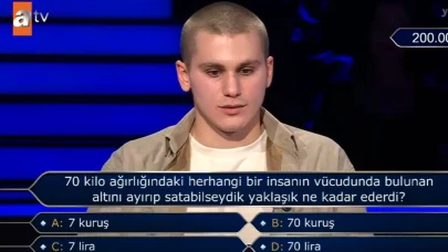 70 kilo ağırlığındaki herhangi bir insanın vücudunda bulunan altını ayırıp satabilseydik, yaklaşık ne kadar ederdi?