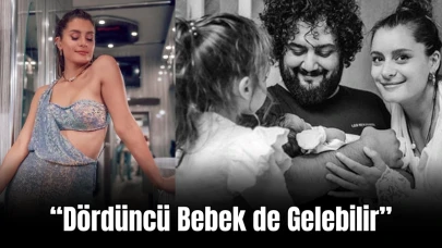 Atiye Üçüncü Kez Anne Oldu! Aile Pozuyla Mutluluğunu Paylaştı: “Dördüncü Bebek de Gelebilir”