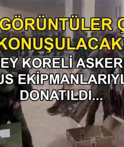 Kuzey Kore askerleri, Rus ekipmanlarıyla donatılırken görüntülendi!