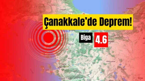 Çanakkale’de 4.4 Büyüklüğünde Deprem!