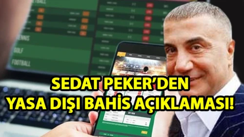 Sedat Peker’den yasadışı bahis ve uyuşturucu açıklaması: "Milli tehdit seviyesinde"